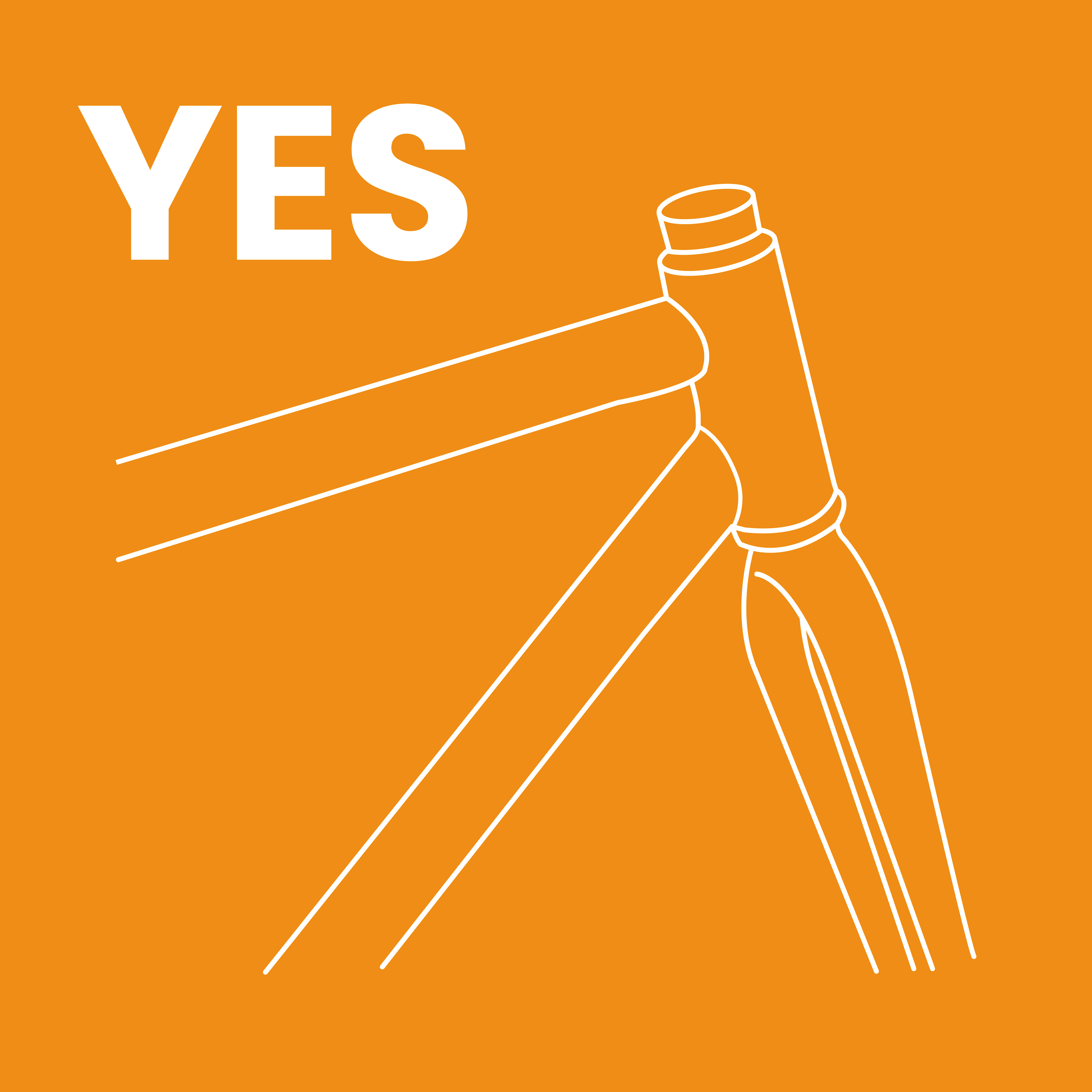 Bike with round tubes